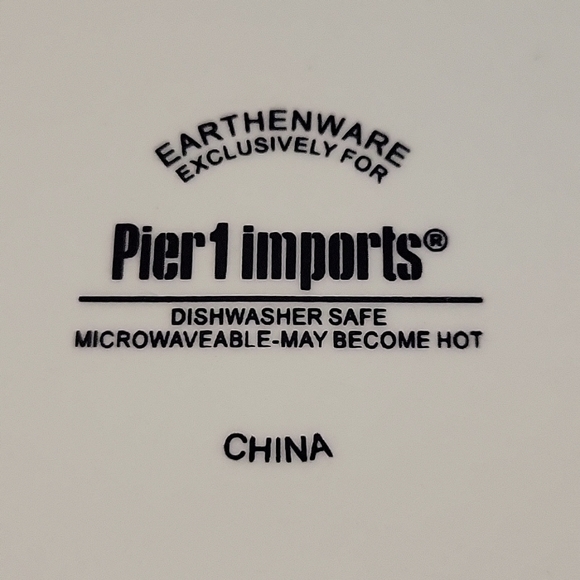 1 Vtg Sandpiper Pier 1 Imports Earthenware Plate - Picture 3 of 5